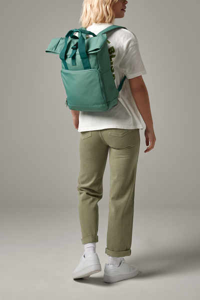 Recycled Twin handle Roll-Top Backpack