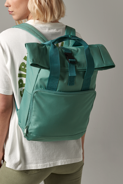Recycled Twin handle Roll-Top Backpack